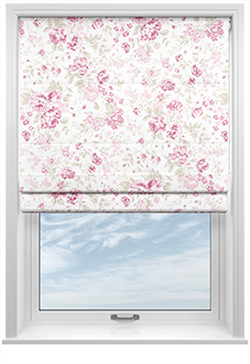 Shabby Chic by Rachel Ashwell Romantic Rose, Pink - Roman Blind